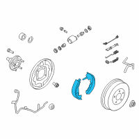 Genuine Ford Kit - Brake Lining diagram