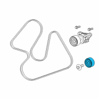 Genuine Ford Timing Belt Idler Pulley diagram