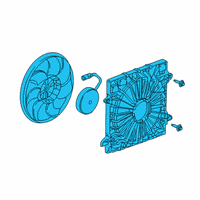 OEM Chevrolet Blazer Fan Module Diagram - 84826492