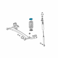 Genuine Toyota Upper Spring Insulator diagram