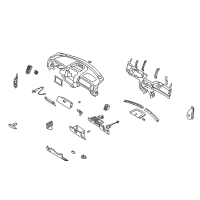 Genuine Ford Dash Panel Vent Portion Covers diagram
