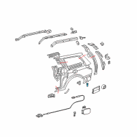 Genuine Toyota Side Panel Plug diagram
