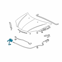 Genuine Lock Assembly, Hood diagram