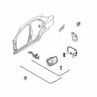 Genuine Chevrolet Hinge,Fuel Tank Filler Door diagram