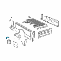 Genuine Ford Fuel Door Spring diagram