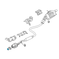 Genuine Scion Converter & Pipe Gasket diagram