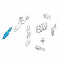 Genuine Toyota Spark Plug diagram