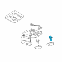 Genuine Ford Map Lamp Bulb diagram