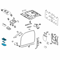 Genuine Toyota Lamp Assembly, Room diagram
