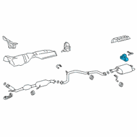 Genuine Toyota Rear Muffler Hanger diagram