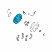 Genuine Brake Dust Shield diagram