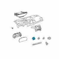 Genuine Toyota Switch Assembly, Outer M diagram