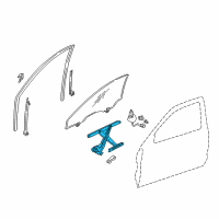 Genuine Ford Window Regulator diagram