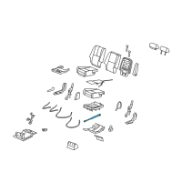 Genuine Ford Seat Lift Support diagram