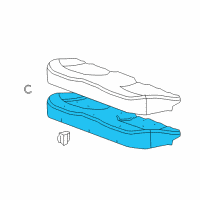Genuine Seat Cushion Pad diagram