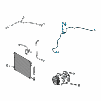 Genuine Toyota Camry Tube Assembly diagram