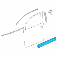 Genuine MOULDING - Front Door, RH diagram