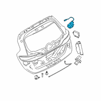 Genuine Ford Latch Assembly diagram