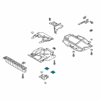 Genuine Ford Skid Plate Cover diagram