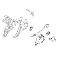 Genuine Spring-Fuel Filler Door diagram