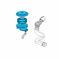 OEM GMC Safari Air Cleaner Diagram - 25043383