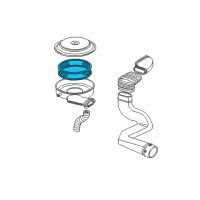 OEM 1987 Cadillac DeVille Filter Diagram - 25040929