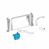 OEM 1999 Ford Windstar Reservoir Assembly Diagram - 2F2Z-8A080-AA