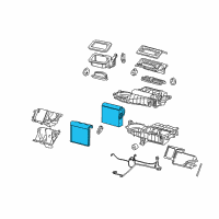 OEM Chevrolet Impala Evaporator Core Diagram - 89019127