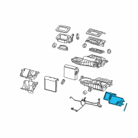OEM Pontiac Heater Core Diagram - 89018289