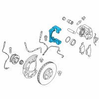 OEM 2013 BMW X5 Calliper Carrier Right Diagram - 34-11-6-778-400