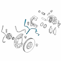 OEM 2015 BMW X5 Brake Pad Wear Sensor, Front Left Diagram - 34-35-6-792-567