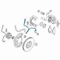 OEM BMW Brake Pad Wear Sensor, Front Left Diagram - 34-35-6-792-567