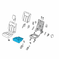 OEM 2021 Lincoln Navigator Seat Cushion Pad Diagram - JL7Z-7863840-B