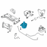 OEM BMW 740Li Engine Mount Diagram - 22-11-6-858-976