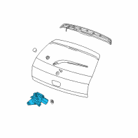 OEM 2006 Dodge Magnum Motor-Rear Window WIPER Diagram - 55077451AE