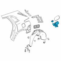 OEM 2017 Cadillac XT5 Fuel Pocket Diagram - 23372370