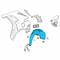 OEM 2022 Cadillac XT5 Wheelhouse Liner Diagram - 84182800