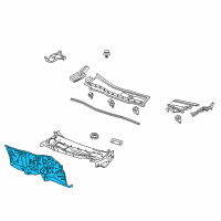 OEM 2013 Honda Crosstour Dashboard (Lower) Diagram - 61500-TP7-A01ZZ