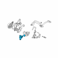 OEM Honda CR-V Thermostat Assembly Diagram - 19301-PNA-003