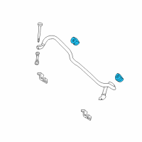 OEM 2005 Ford Expedition Stabilizer Bar Insulator Diagram - 2L1Z-5484-CA