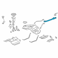 OEM Acura Pipe, Fuel Filler Diagram - 17660-SJA-A01