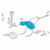 OEM Acura Tank Set, Fuel Diagram - 17044-SJA-A30