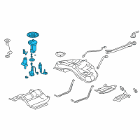 OEM Acura Module Assembly, Fuel Pump Diagram - 17708-SJA-A51