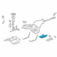 OEM Acura RL Cover Assembly, Fuel Tank Diagram - 17733-SJA-A01