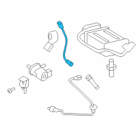 OEM 2009 Pontiac Vibe Upper Oxygen Sensor Diagram - 88975491