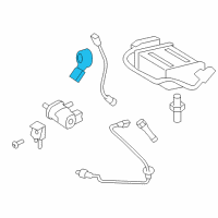 OEM 2004 Pontiac Vibe Sensor, Knock Diagram - 88971397