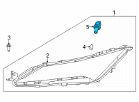 OEM 2022 Nissan Altima Socket Assembly Clearance Lamp Diagram - 26240-6CA0A