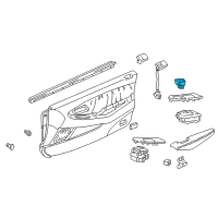OEM 2001 Honda Accord Switch Assembly, Remote Control Mirror (Black) Diagram - 35190-S82-A01ZA