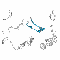 OEM 2010 BMW 535i GT Dynamic Drive Return Pipe Diagram - 32-41-6-789-456