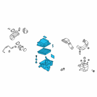 OEM 2008 Kia Rondo Air Cleaner Assembly Diagram - 281101D200